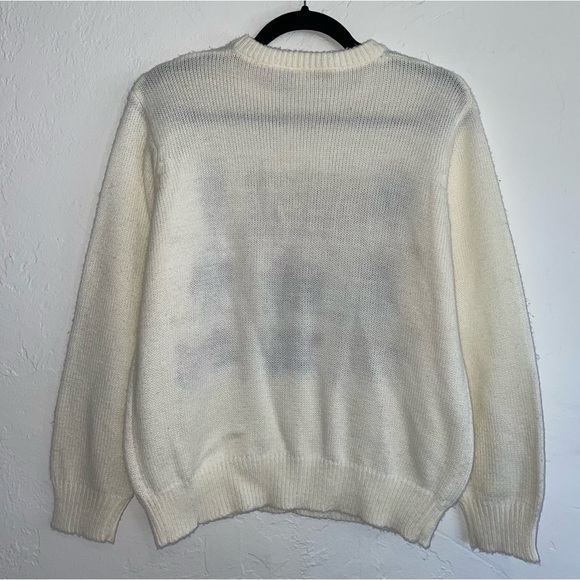 Vintage Grannycore Country Graphic Knit Crewneck Sweater - Picture 2 of 4